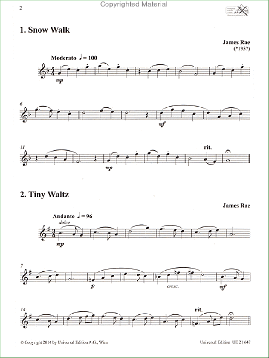 42 More Modern Studies for Solo Flute Chamber Music scores gallery preview page 2
