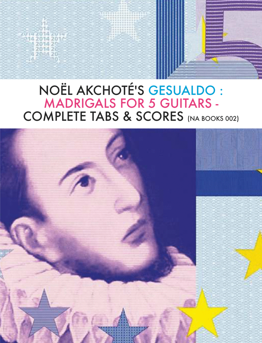 Gesualdo : Madrigals For 5 Guitars (Complete Tabs & Scores) 4-Part scores gallery preview page 1