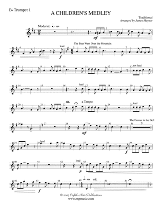 A Children's Medley: 1st B-flat Trumpet