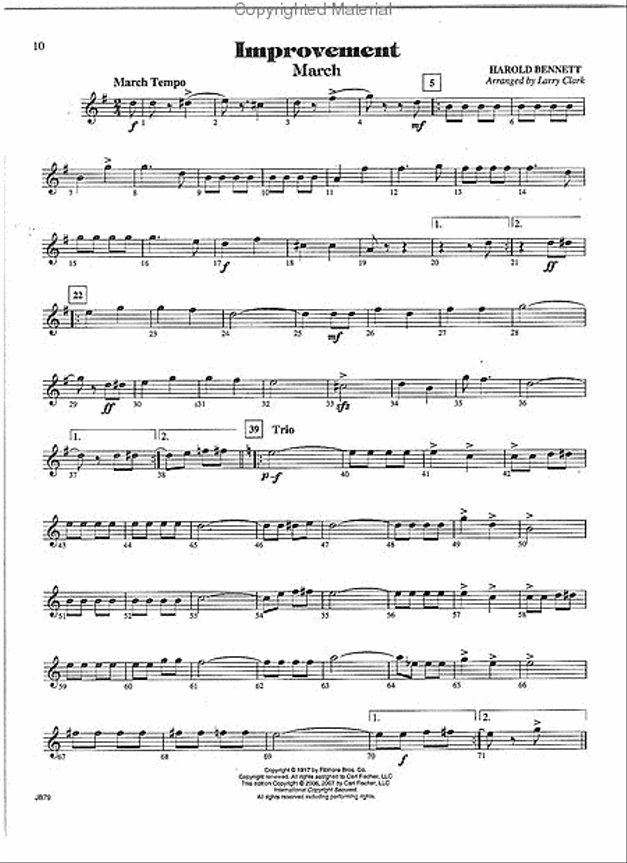 The New Bennett Band Book - Vol. 1 (Alto Saxophone) Concert Band Methods scores gallery preview page 2