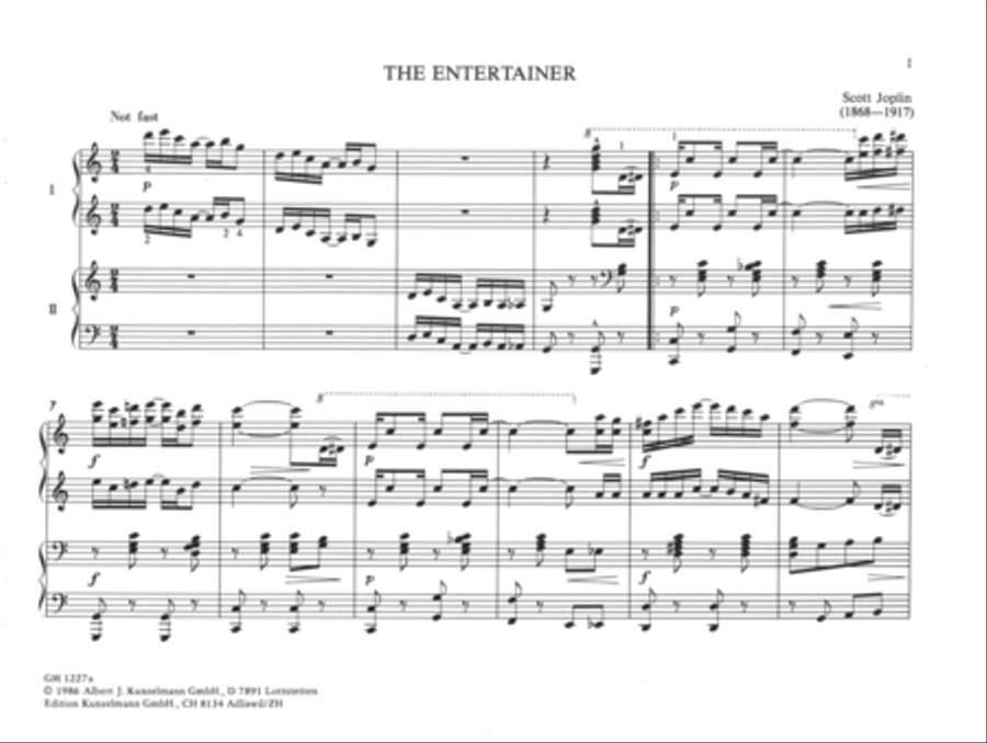 3 ragtimes for piano four hands, Volume 1 Piano Duet scores gallery preview page 2