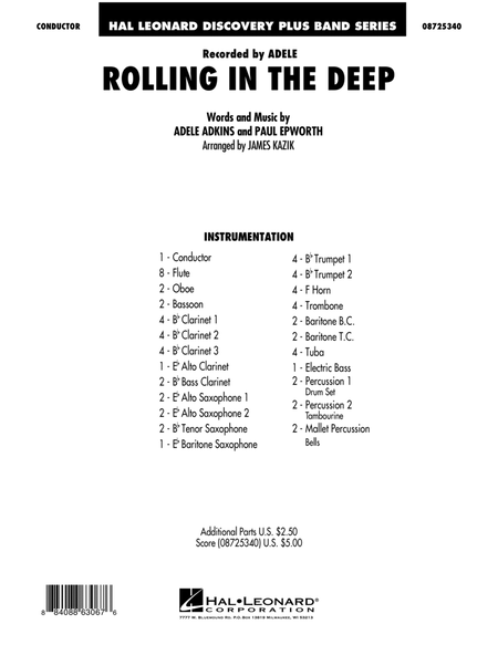 Rolling In The Deep - Full Score