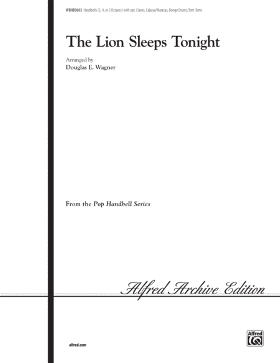 The Lion Sleeps Tonight Handbell Choir scores gallery preview page 1