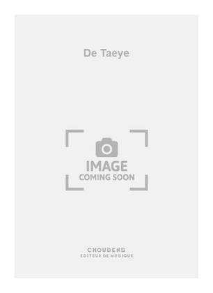 Book cover for De Taeye