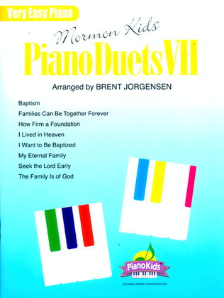 Book cover for Mormon Kids Piano Duets VII