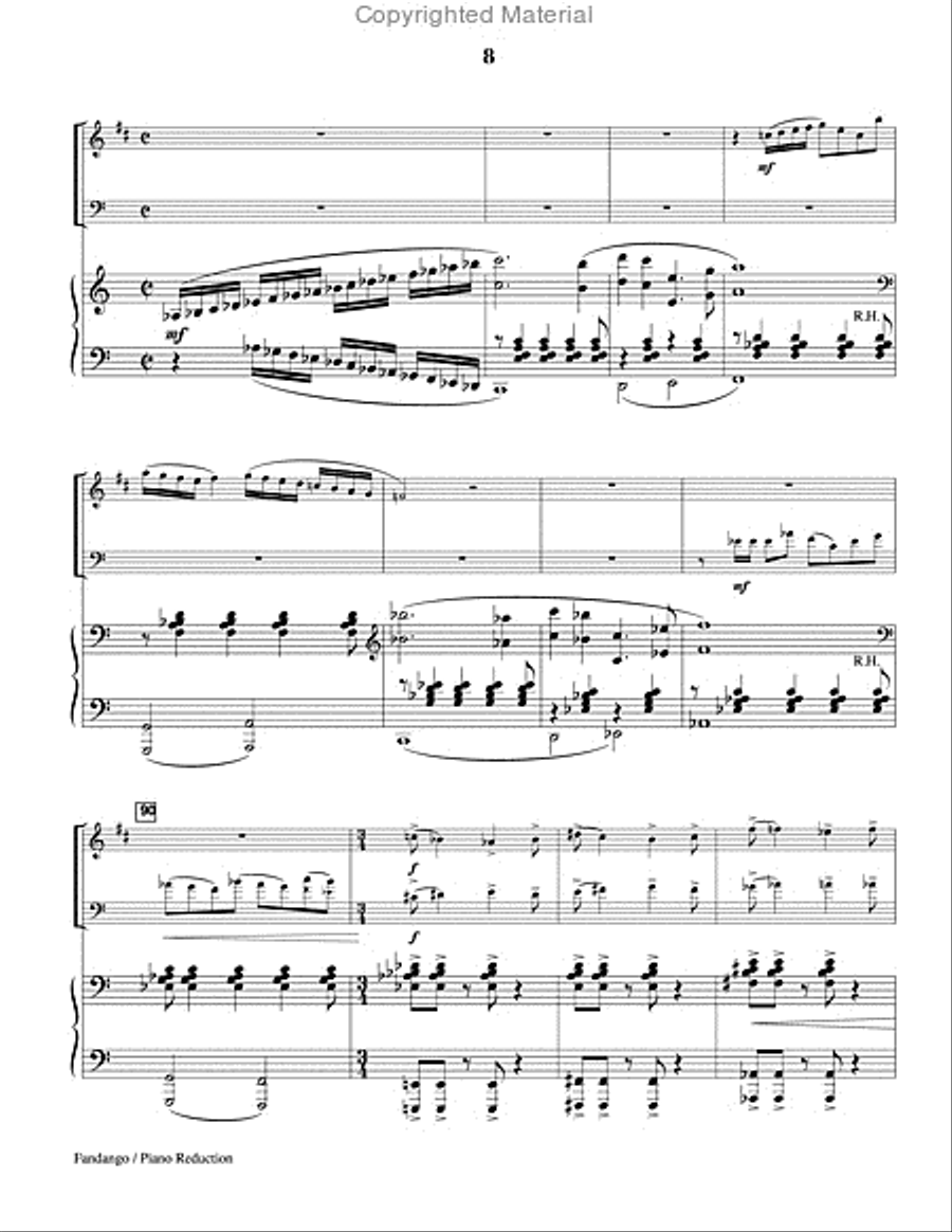 Fandango (piano reduction) Trumpet Solo scores gallery preview page 9