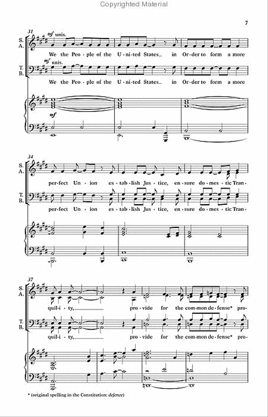We the People 4-Part scores gallery preview page 6