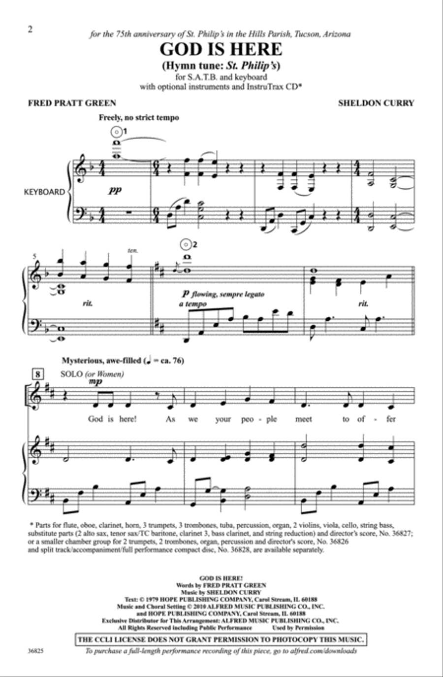 God Is Here Choir scores gallery preview page 2