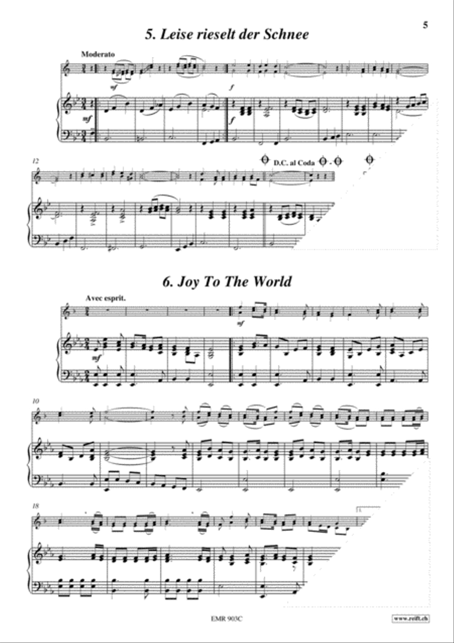 28 Weihnachtsmelodien Vol. 1 + 2 Clarinet Solo scores gallery preview page 5
