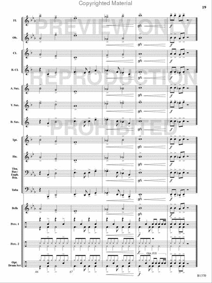 Jingle Bells Remixed Concert Band scores gallery preview page 18
