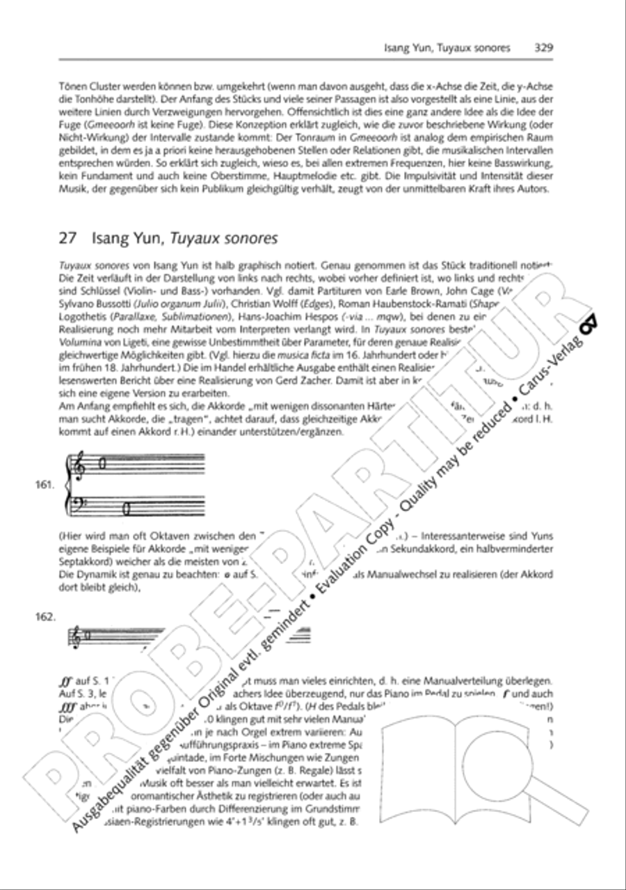 Orgelschule zur historischen Auffuhrungspraxis Organ Solo scores gallery preview page 330