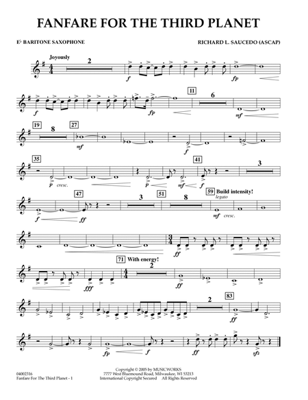Fanfare for the Third Planet - Eb Baritone Saxophone