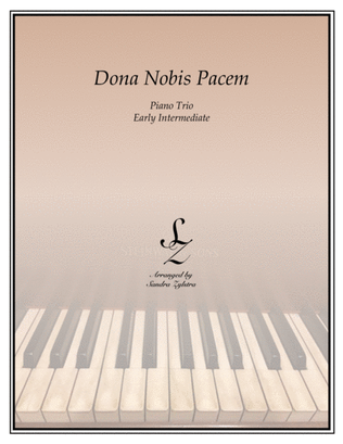 Book cover for Dona Nobis Pacem (1 piano, 6 hand trio)