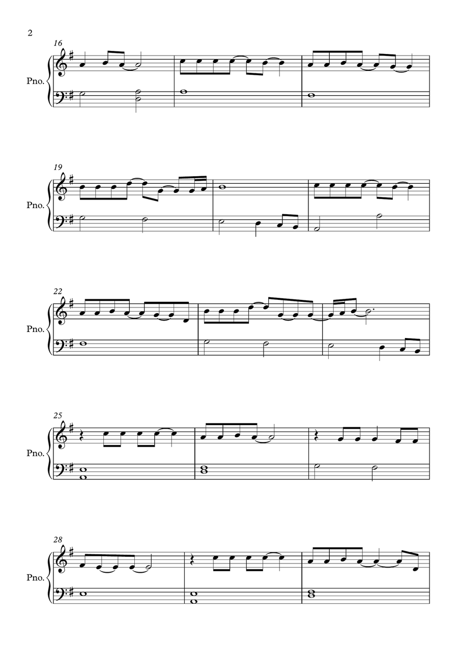 Shallow Shallow Easy Piano scores gallery preview page 2