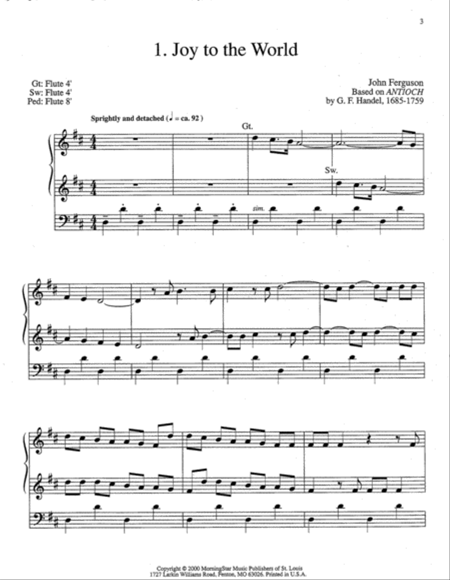 A Christmas Triptych, Set 3 Organ scores gallery preview page 2