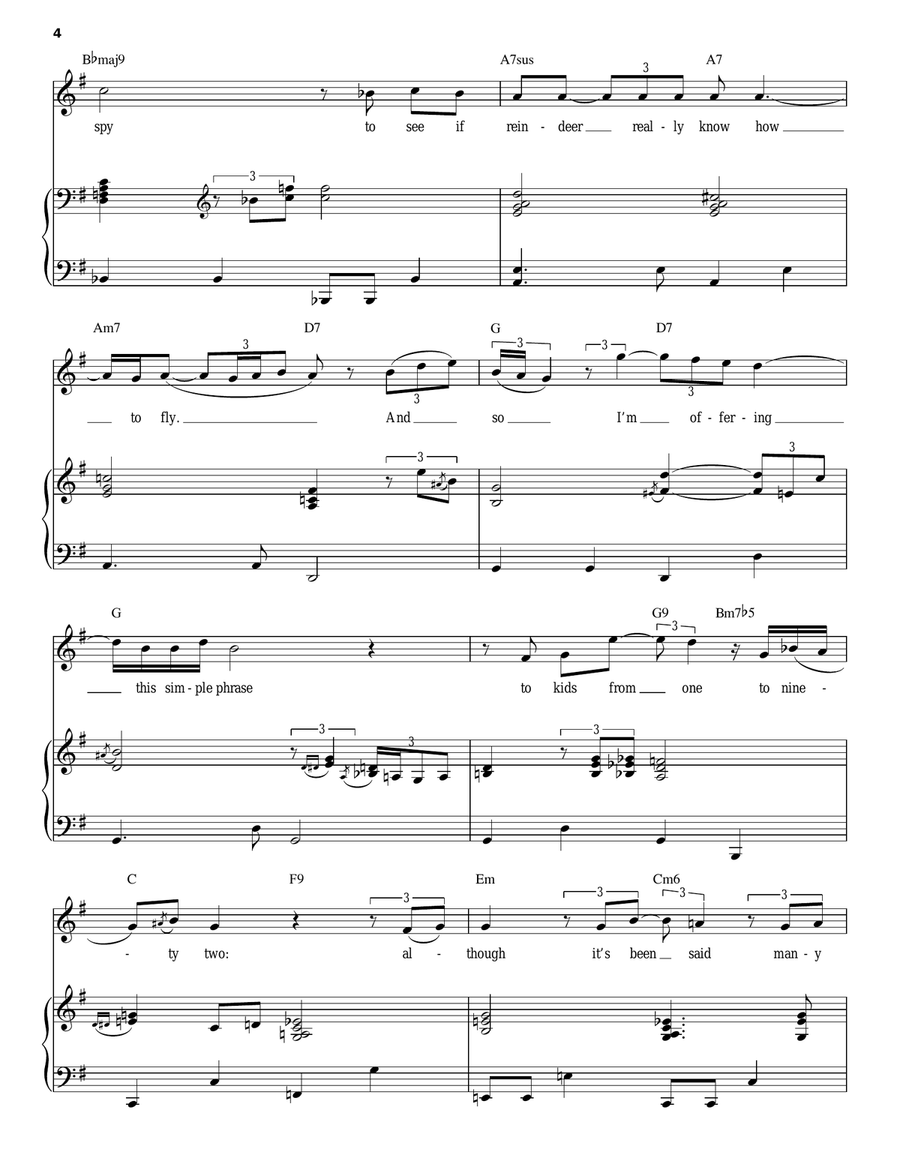 The Christmas Song (Chestnuts Roasting On An Open Fire) Piano, Vocal scores gallery preview page 4
