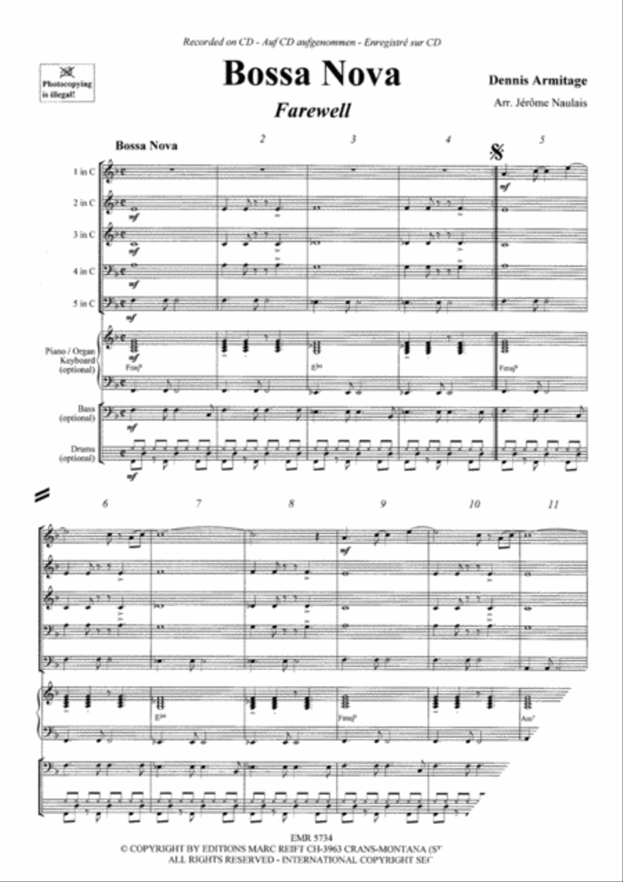 Bossa Nova Bossa Nova Brass Band scores gallery preview page 3