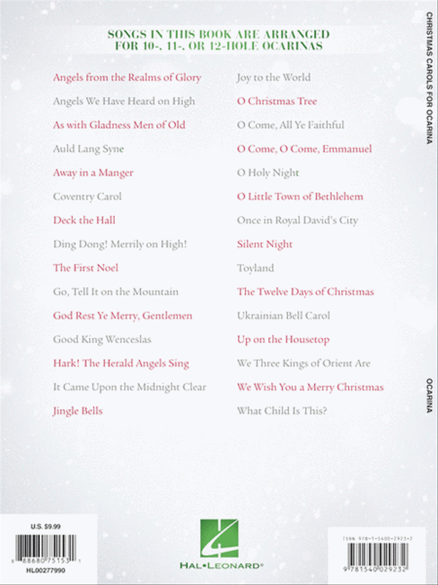Christmas Carols for Ocarina ocarina scores gallery preview page 6