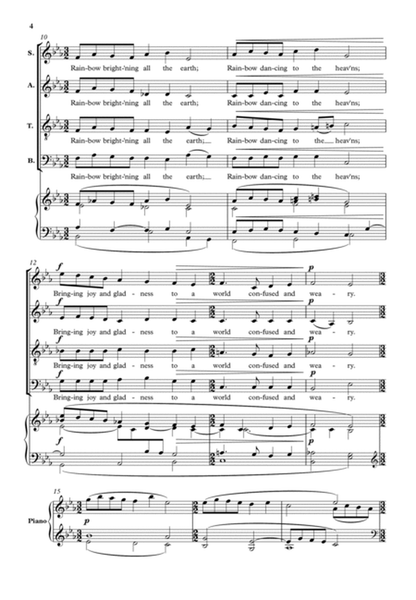 Rainbow (SATB and piano) image number null