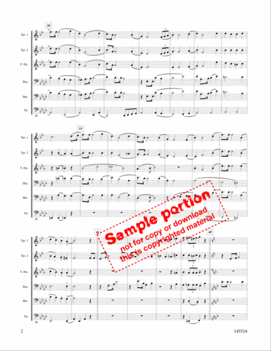 Victory In Jesus Brass Quintet scores gallery preview page 6