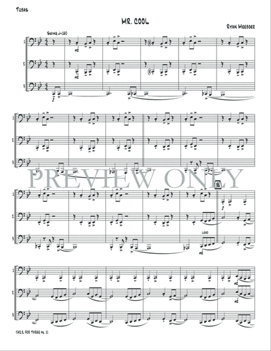 Jazz for Three Small Ensemble scores gallery preview page 17