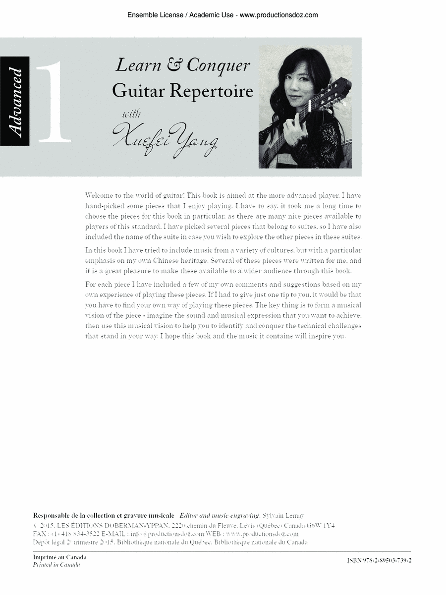 Learn & Conquer Guitar Repertoire, advanced 1 Classical Guitar scores gallery preview page 1