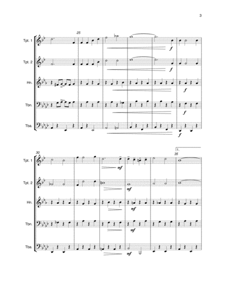 Bill Bailey, Won't You Please Come Home (Brass Quintet) by Hughie Cannon Brass Quintet - Digital Sheet Music