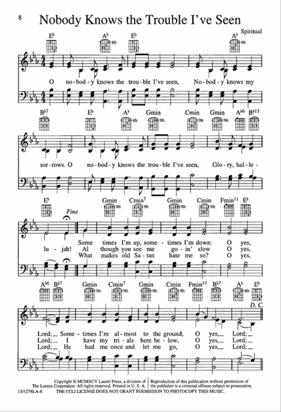 Little Big Note Songbook - Secular Edition 4-Part scores gallery preview page 8
