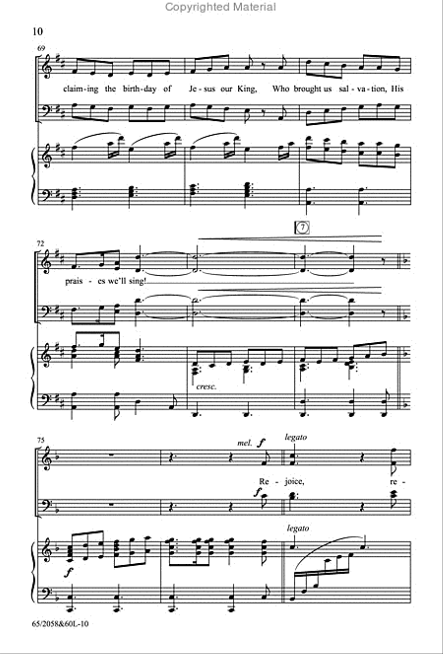 The Christmas Story - SATB Score with Performance CD 4-Part scores gallery preview page 7