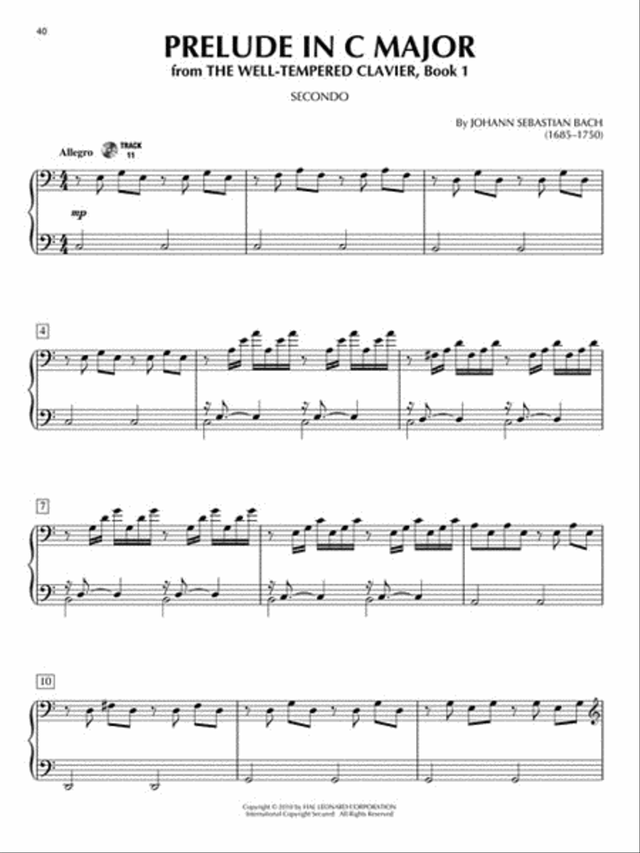 Classical Themes 1 Piano, 4-Hands scores gallery preview page 3
