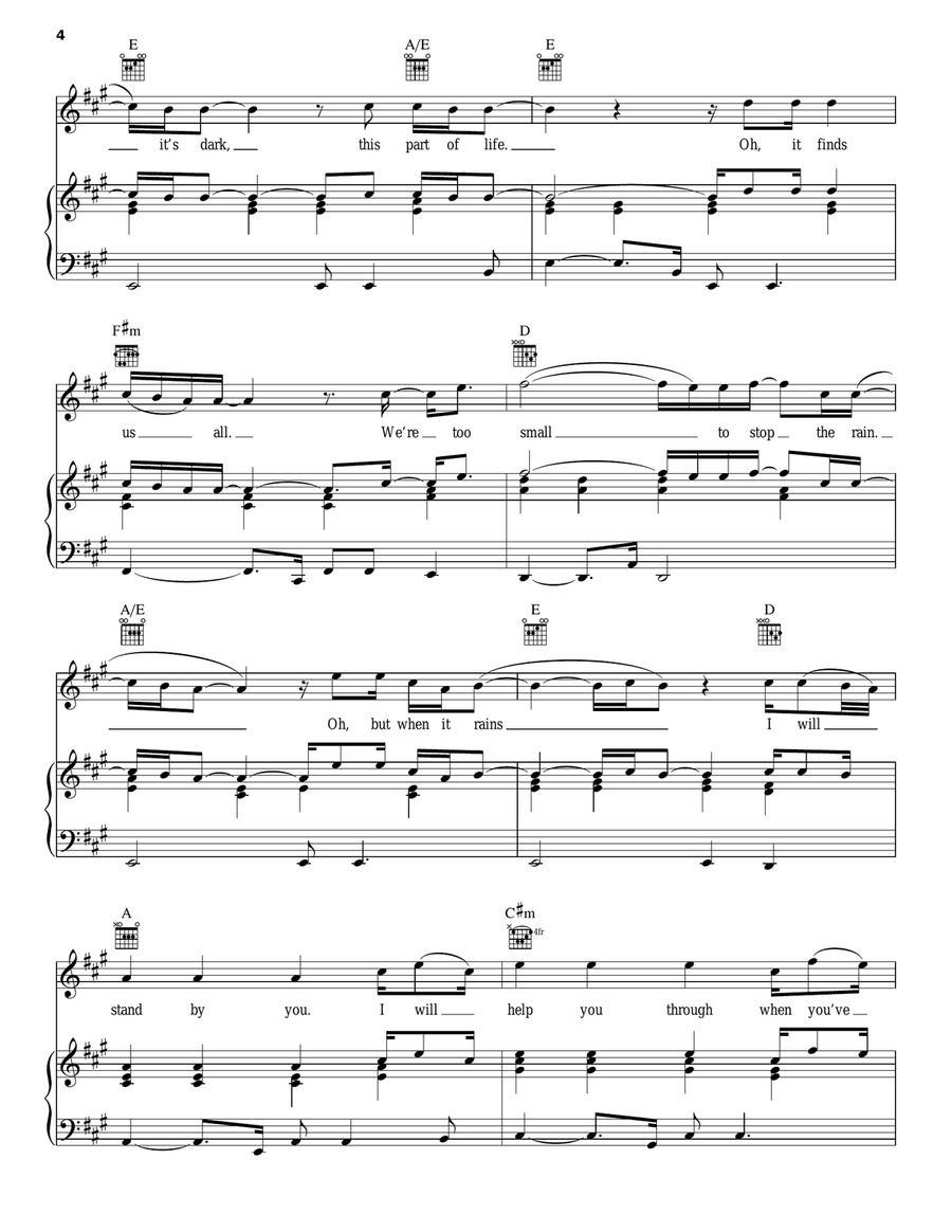 I Won't Let Go Piano, Vocal, Guitar scores gallery preview page 4