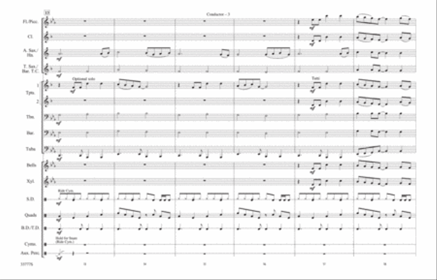 21 Guns: Score Marching Band scores gallery preview page 3