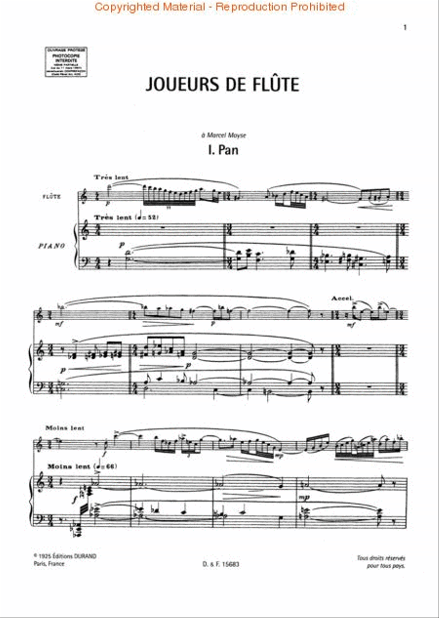 Joueurs de flûte Joueurs de flûte Flute Solo scores gallery preview page 2
