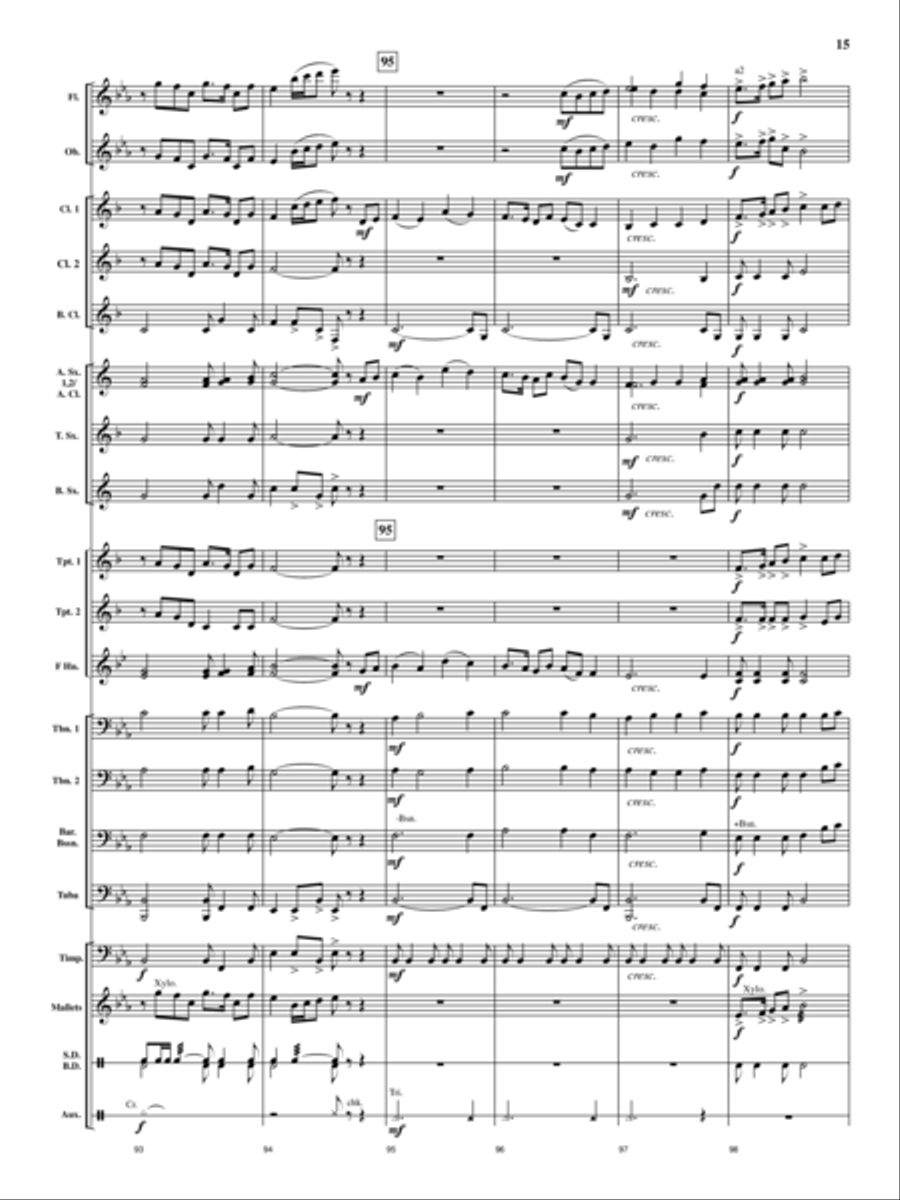 Cedar Creek Sketches Cedar Creek Sketches Concert Band scores gallery preview page 14