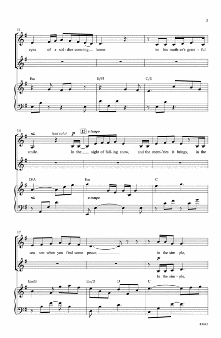 December Prayer December Prayer Choir scores gallery preview page 2
