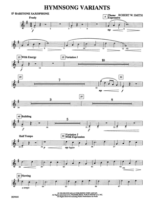 Hymnsong Variants: E-flat Baritone Saxophone
