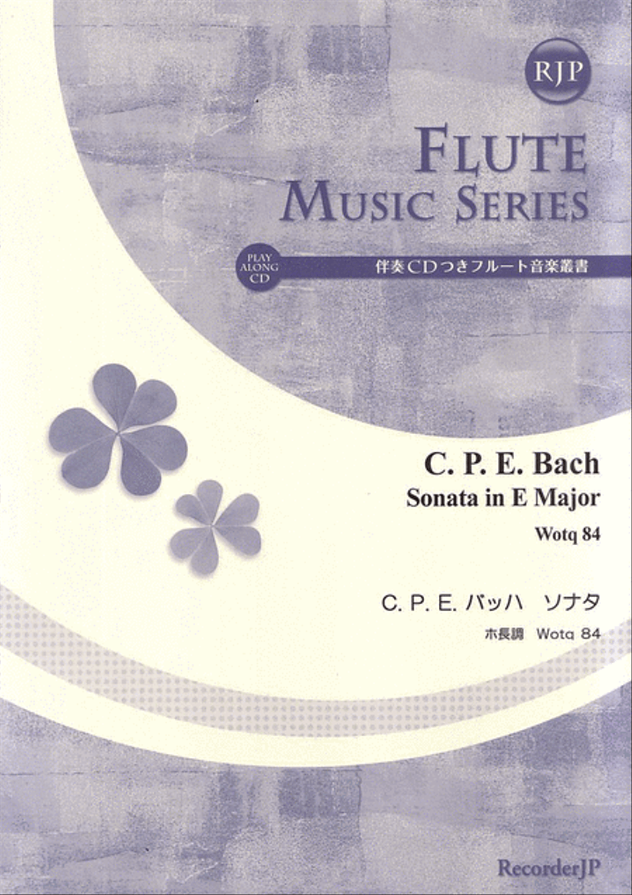 Flute Sonata in E Major Wotq 84 Flute scores gallery preview page 1