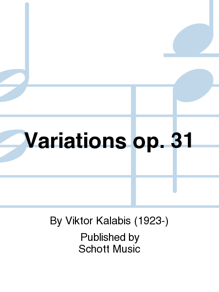 Variations op. 31
