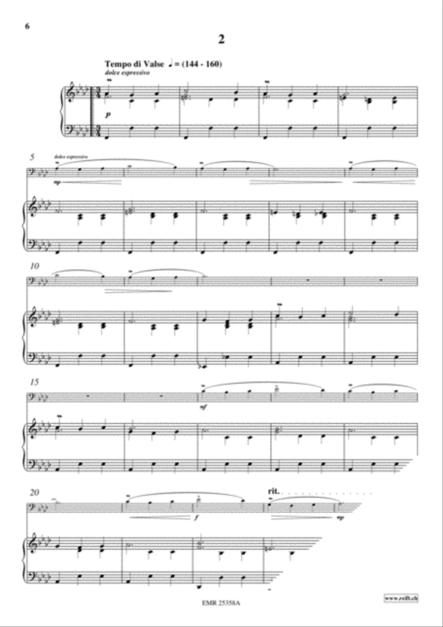 2 Waltzes Organ scores gallery preview page 4