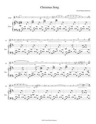 Christmas Song for flute and piano