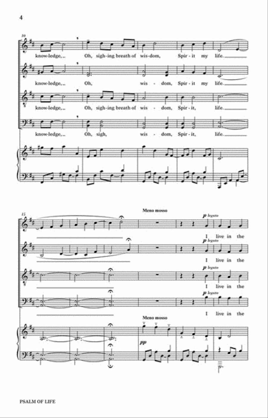 Psalm of Life 4-Part scores gallery preview page 3