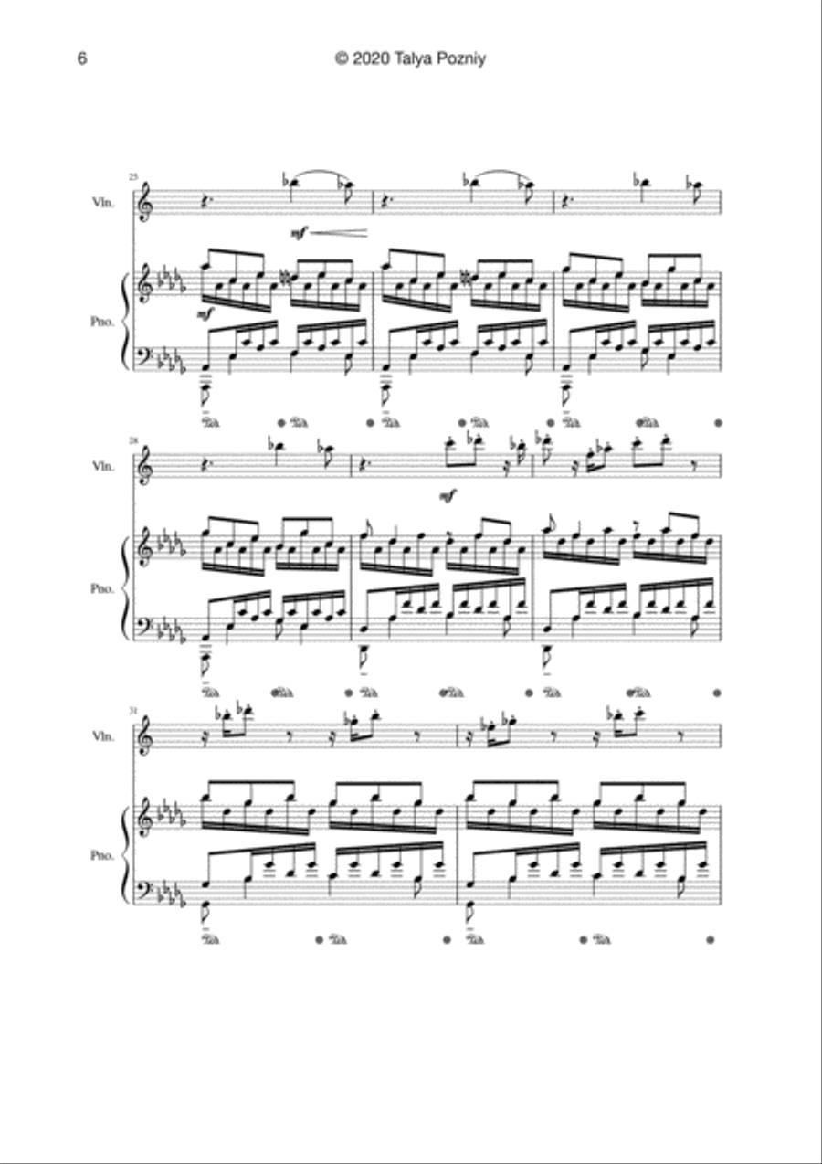 Share Feelings (keys and fiddle) by Talya Pozniy String Duet scores gallery preview page 6