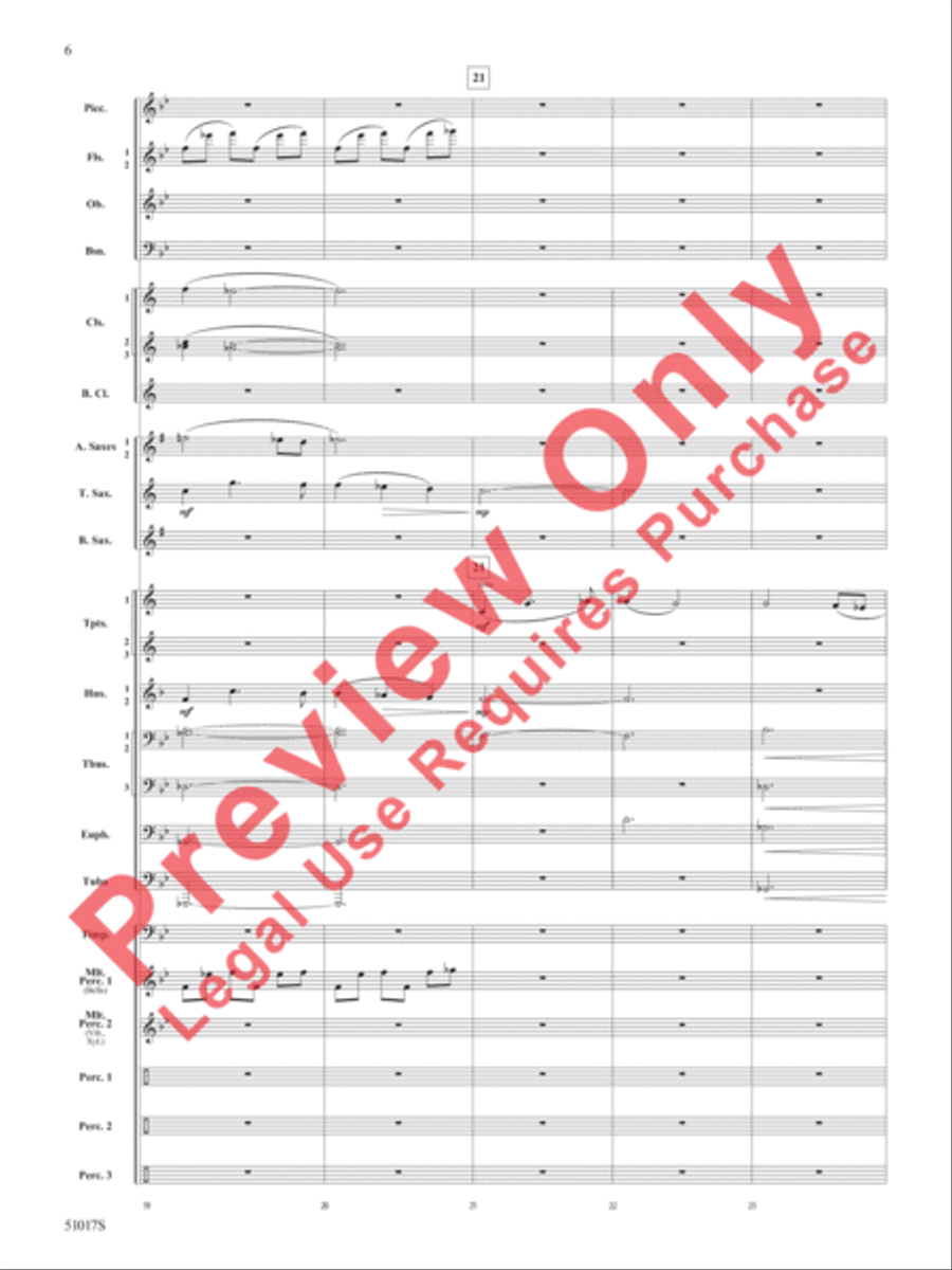 Lucid Dreams Concert Band scores gallery preview page 7
