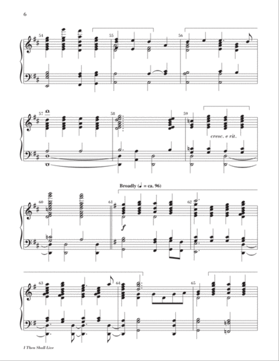 I Then Shall Live 5-Octaves scores gallery preview page 7