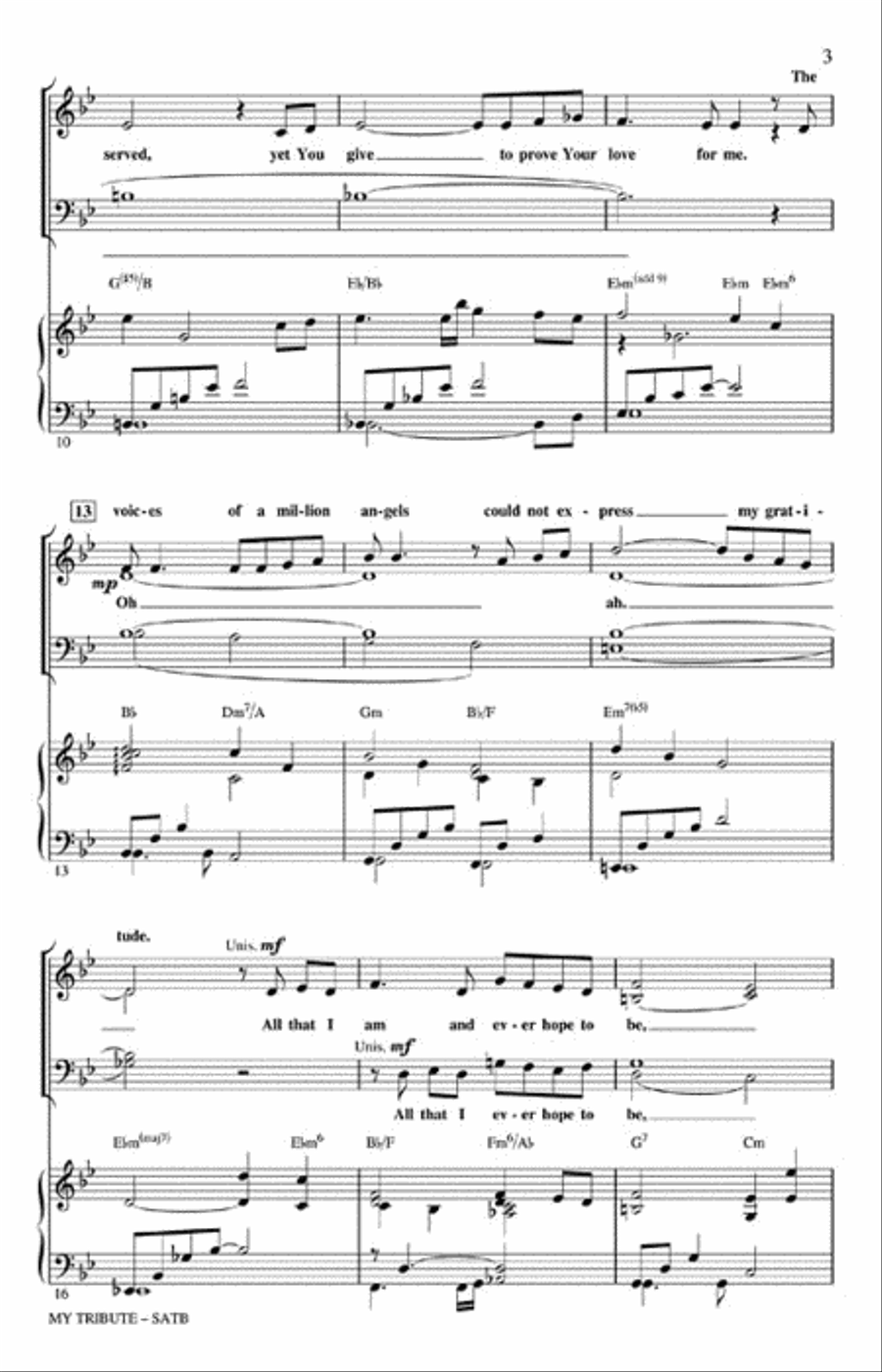 My Tribute My Tribute 4-Part scores gallery preview page 3