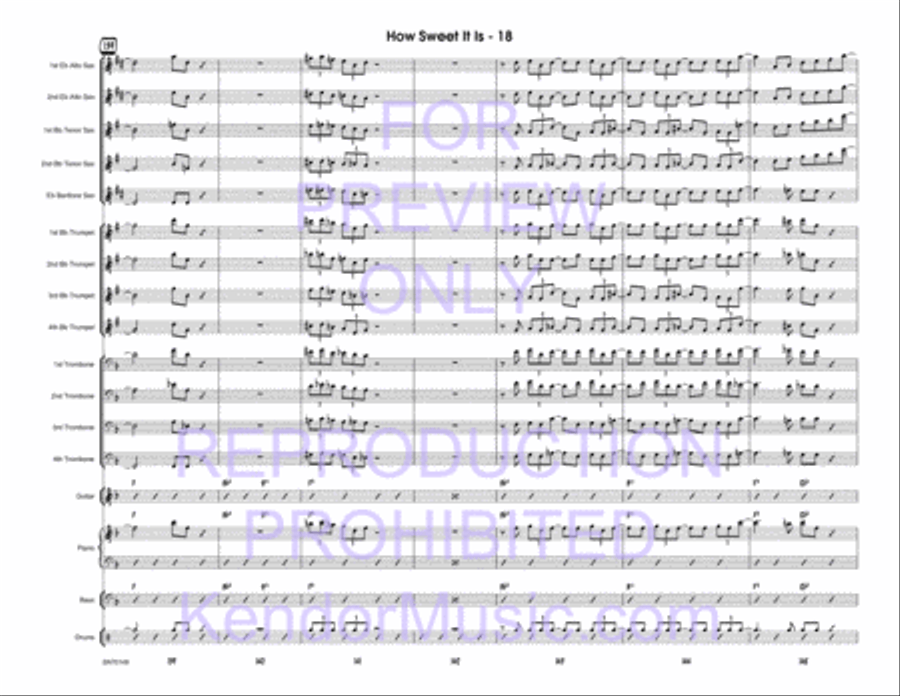 How Sweet It Is How Sweet It Is Jazz Ensemble scores gallery preview page 19