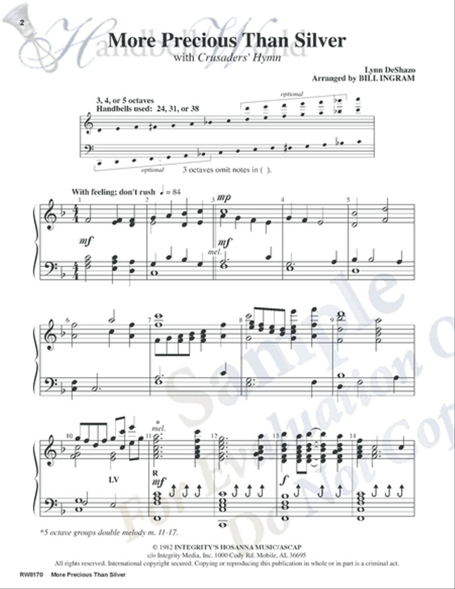 More Precious Than Silver 5-Octaves scores gallery preview page 2