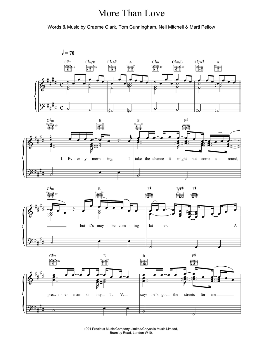 More Than Love More Than Love Acoustic Guitar scores gallery preview page 1