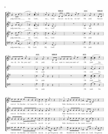 Swing that Chariot - SATB a cappella image number null