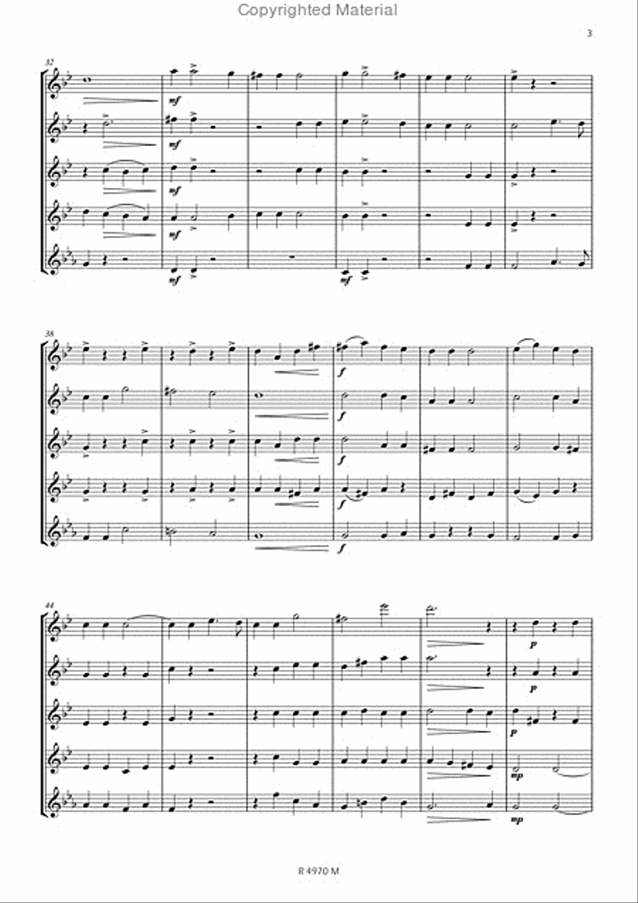Hava nagila, 4 flûtes Flute scores gallery preview page 4
